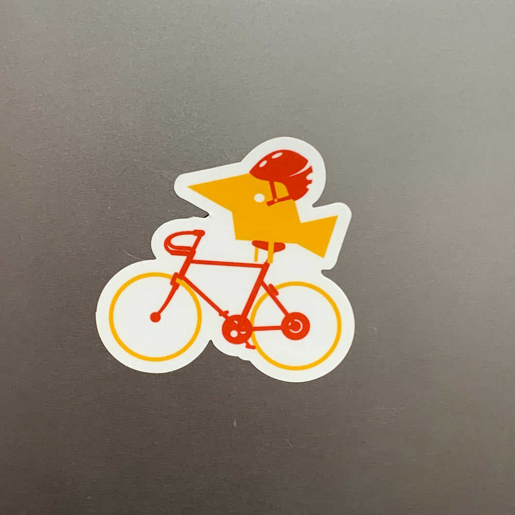 Bicycle Bird Logo Sticker - 1.5
